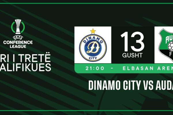 Conference League/ Dinamo luan nesër ndeshjen e kthimit ndaj Audës në “Elbasan Arena”