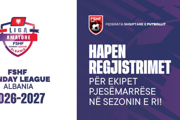 FSHF Sunday League Albania 2026-2027/ Hapen regjistrimet për kampionatin e futbollit amator