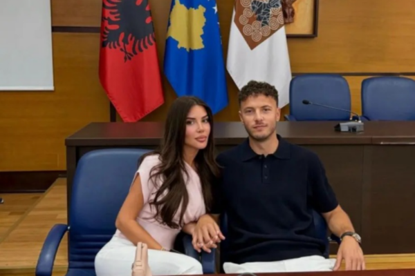 Amir Rrahmani kurorëzon martesën me modelen Drita Stublla