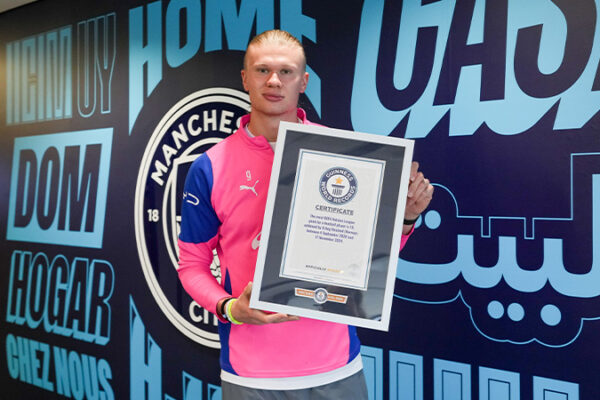 Erling Haaland nderohet me katër rekorde Guinness për arritjet e tij të jashtëzakonshme