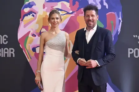 Diego Simeone y Carla Pereyra