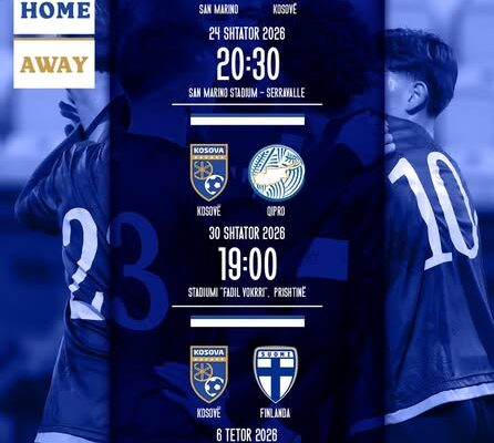 Kosova U21 bën publike listën për ndeshjet e Euro 2027