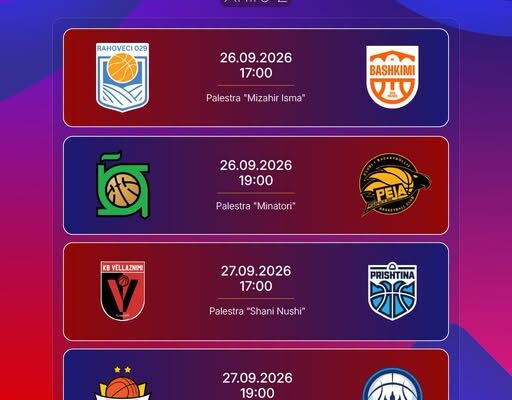 Procredit Superliga e Kosovës në basketboll vije me xhiron e dytë në fundjavë