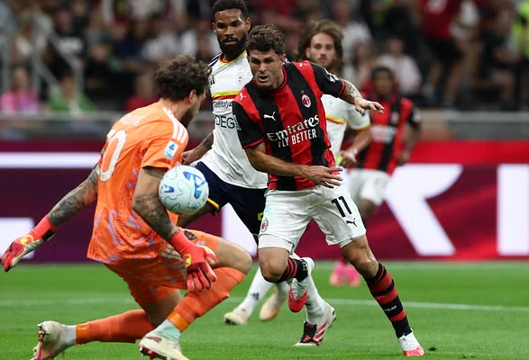 Pulisic, Rabiot dhe Moreira e vendosin Milanin në vendin e pestë