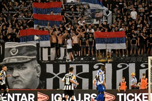 UEFA dënon klubet Crvena Zvezda dhe Borac Banjalluka për sjelljen e tifozëve pas vdekjes së Mlladiqit