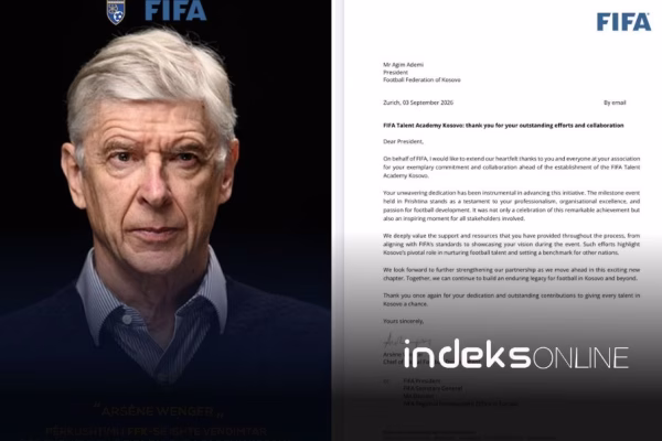 FFK: Arsene Wenger vlerëson themelimin e “FIFA Talent Academy Kosova”