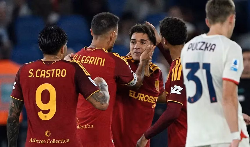 Roma i fiton ndaj Genoas