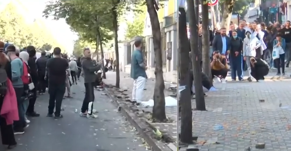 Studentët protestë para Ministrisë së Arsimit, hidhen kapsolla e gurë
